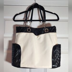 JM Collection Black And White Shoulder Bag Flaws As Pictured